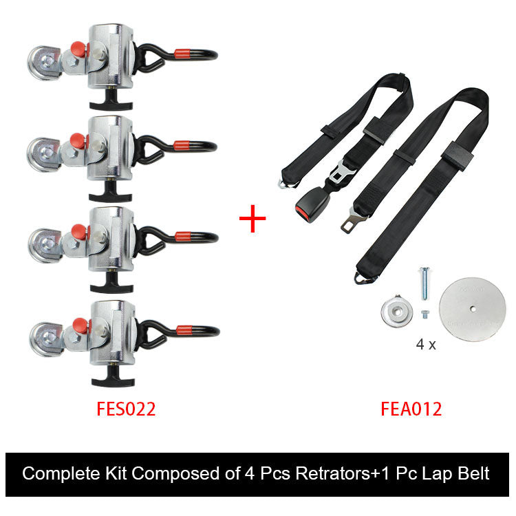 FES032 Standard Wheelchair Retractable Tie Down System