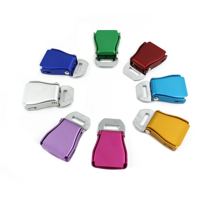 FED037 High Quality Aluminium Alloy Airplane Seat Belt Buckle - Image 4