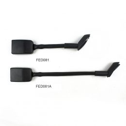 FED081 New Arrival Long Stalk Angled Ending Seat Belt Bucklesteel,plastic and webbingFED081 (1)
