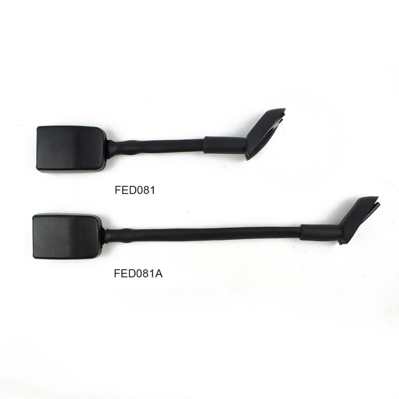 FED081 New Arrival Long Stalk Angled Ending Seat Belt Bucklesteel,plastic and webbingFED081 (1)