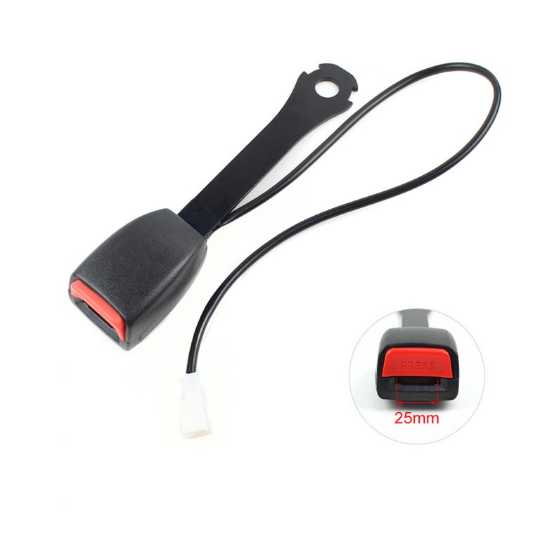 Universal Use Car Seat Belt Buckle With Wire Switch For 25mm Tongue Safety Belt Buckle Far Europe